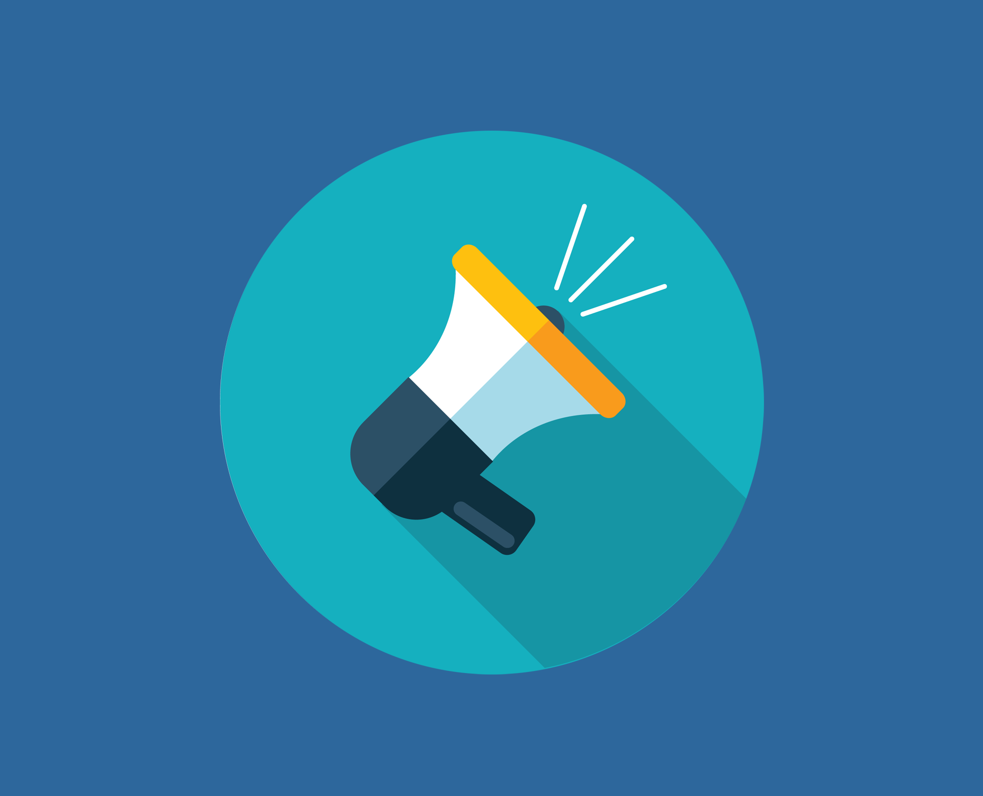 Illustration eines Megafons